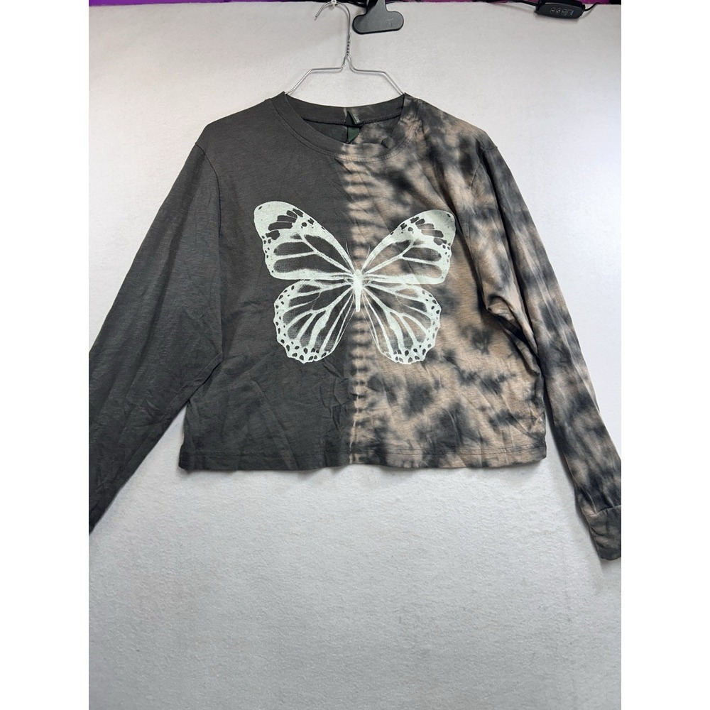 Wild Fable Size Small Tie-Dye Butterfly Long Sleeve Light weight Tee